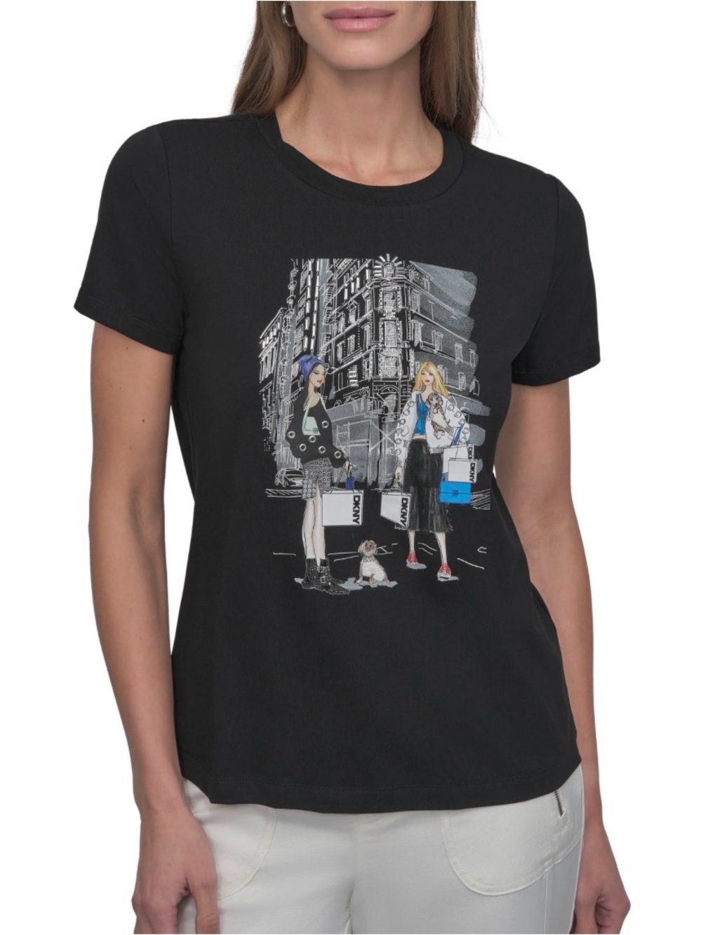 Flatiron Converstional Graphic T-Shirt
DKNY